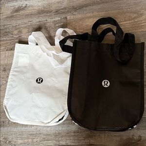 lululemon athletica Black and White Tote Bags